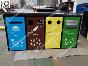 小區(qū)大號垃圾桶特大號連體四連分類垃圾桶